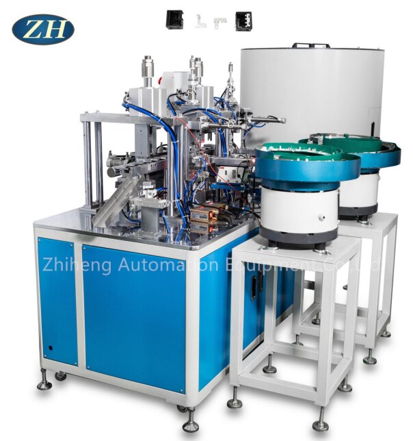 Mataas na antas ng awtomatikong riveting machine para sa static na piraso ng contact at paglipat ng contact frame line