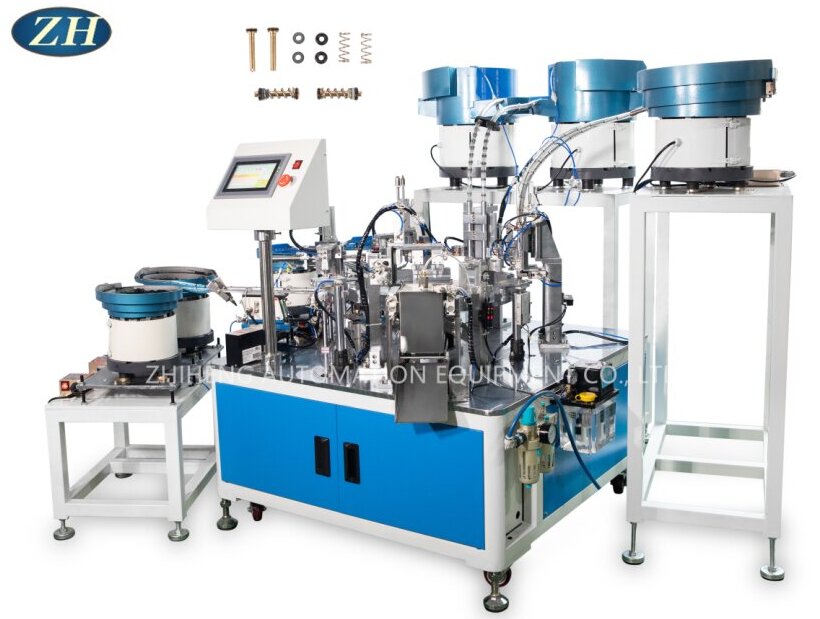 White Rod Sealing Ring Spring Assembly Machine Line Magandang Seguridad